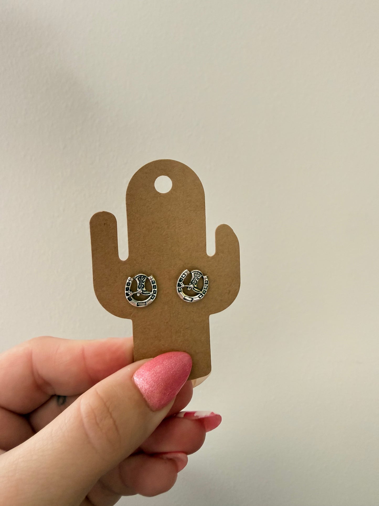 Horseshoe & Boot Stud Earrings