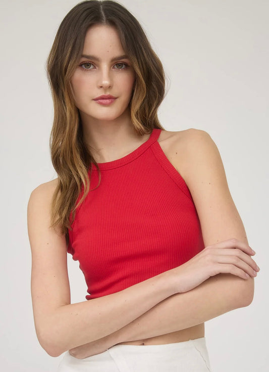 Red Halter Top