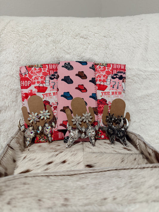 Bullhead & Jewel Earrings