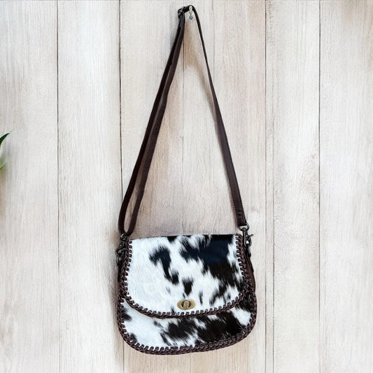 Millie Cowhide & Leather Crossbody Bag