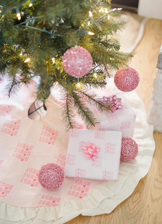 Pink Howdy Wrapping Paper