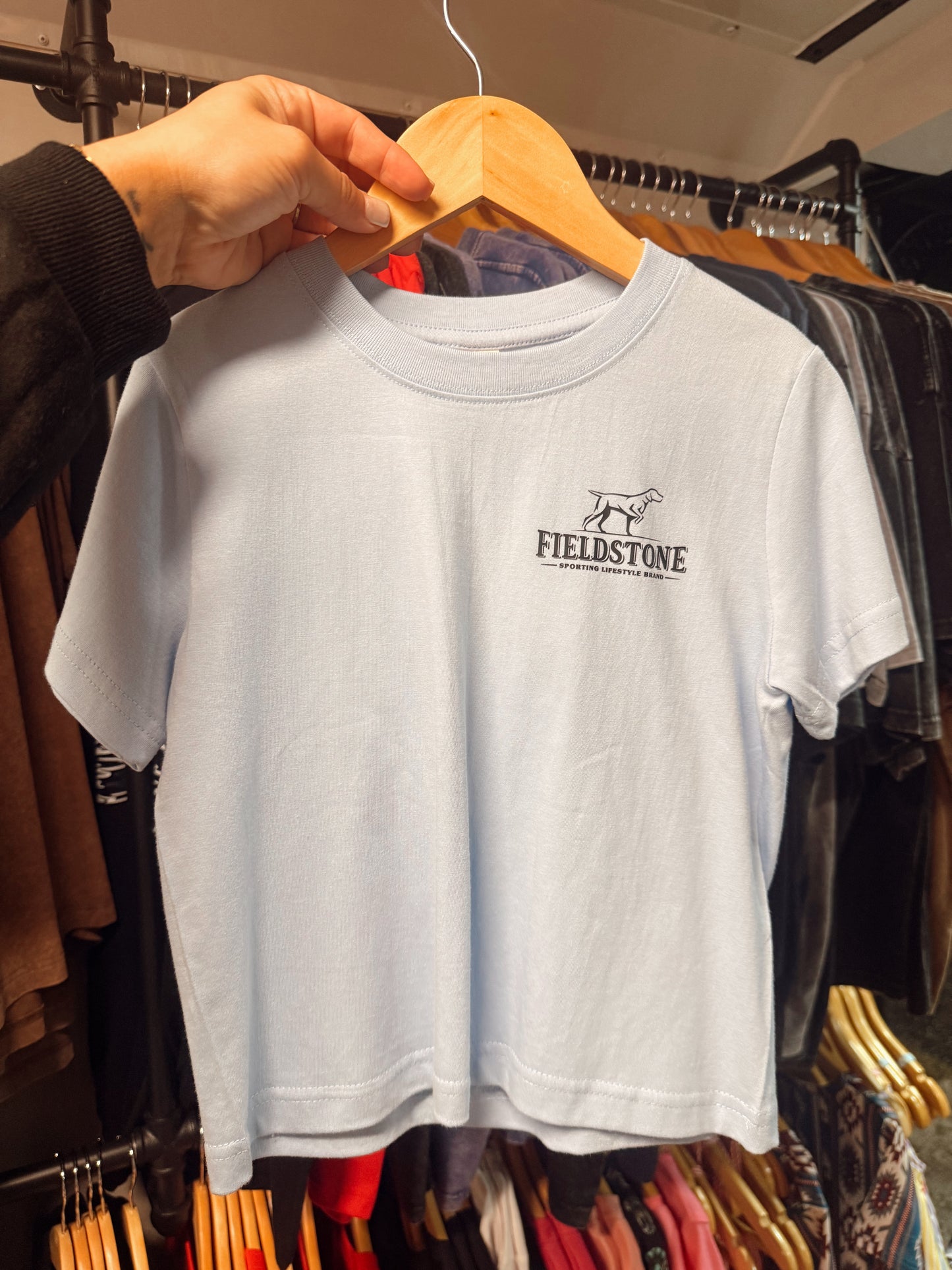 Light Blue Fieldstone Youth Boys Tee