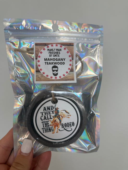 Black Rodeo Car Freshie