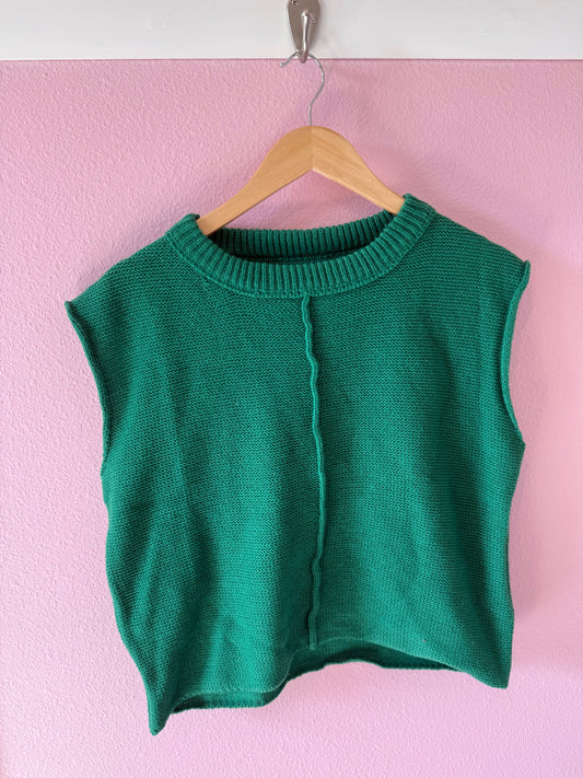 Green Knit Short Sleeve