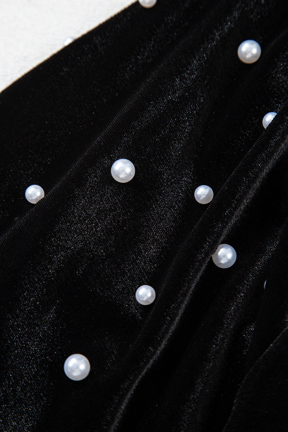 Pearl Detail Black Top