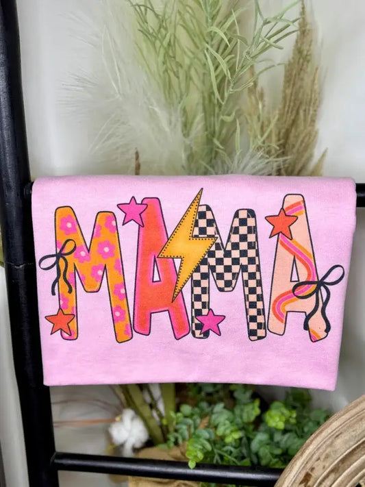 Pink Groovy Mama Graphic Tee