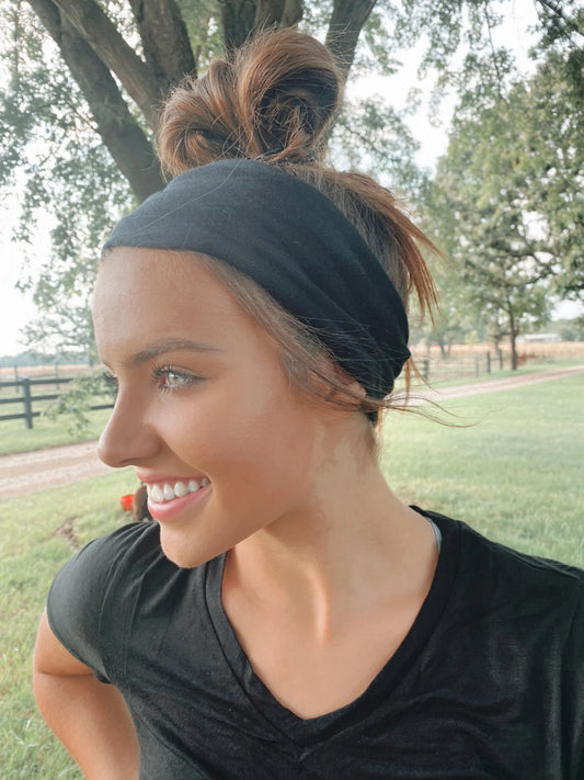 Black Stretchy Headwrap