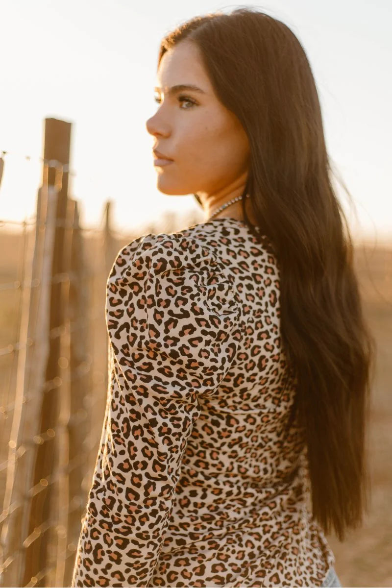 Bubble Leopard Babe Top