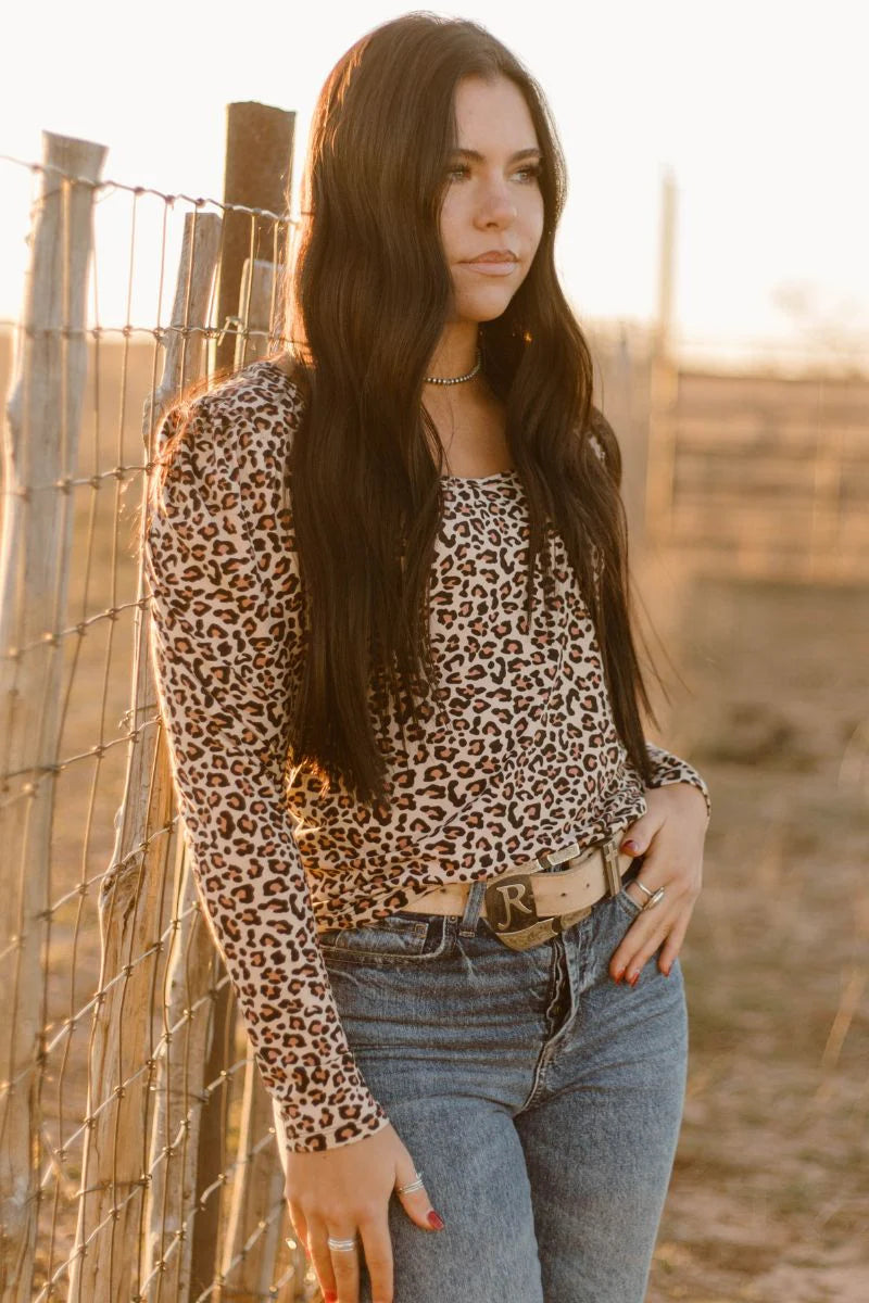 Bubble Leopard Babe Top