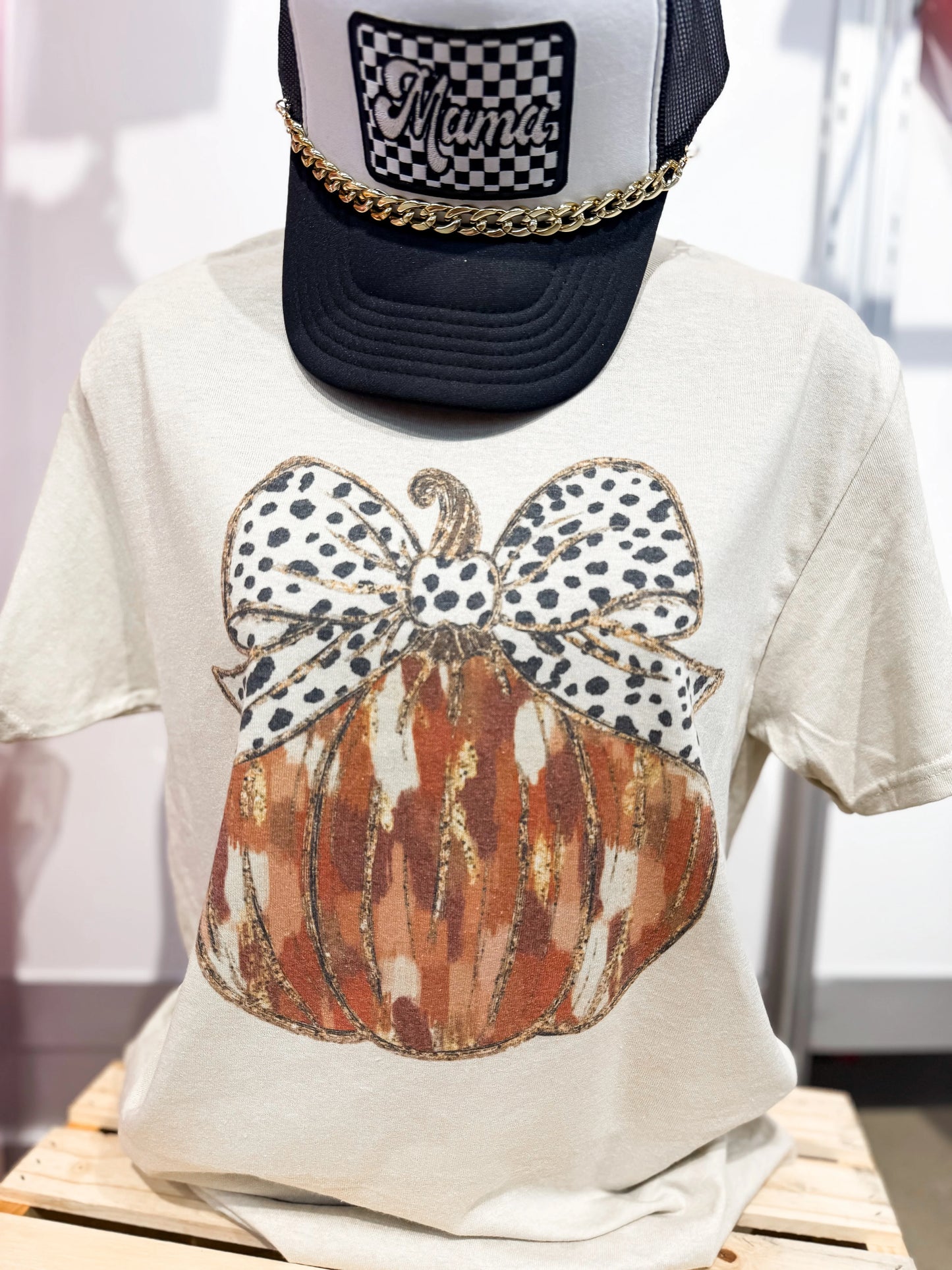 Coquette Glitter Pumpkin Tee