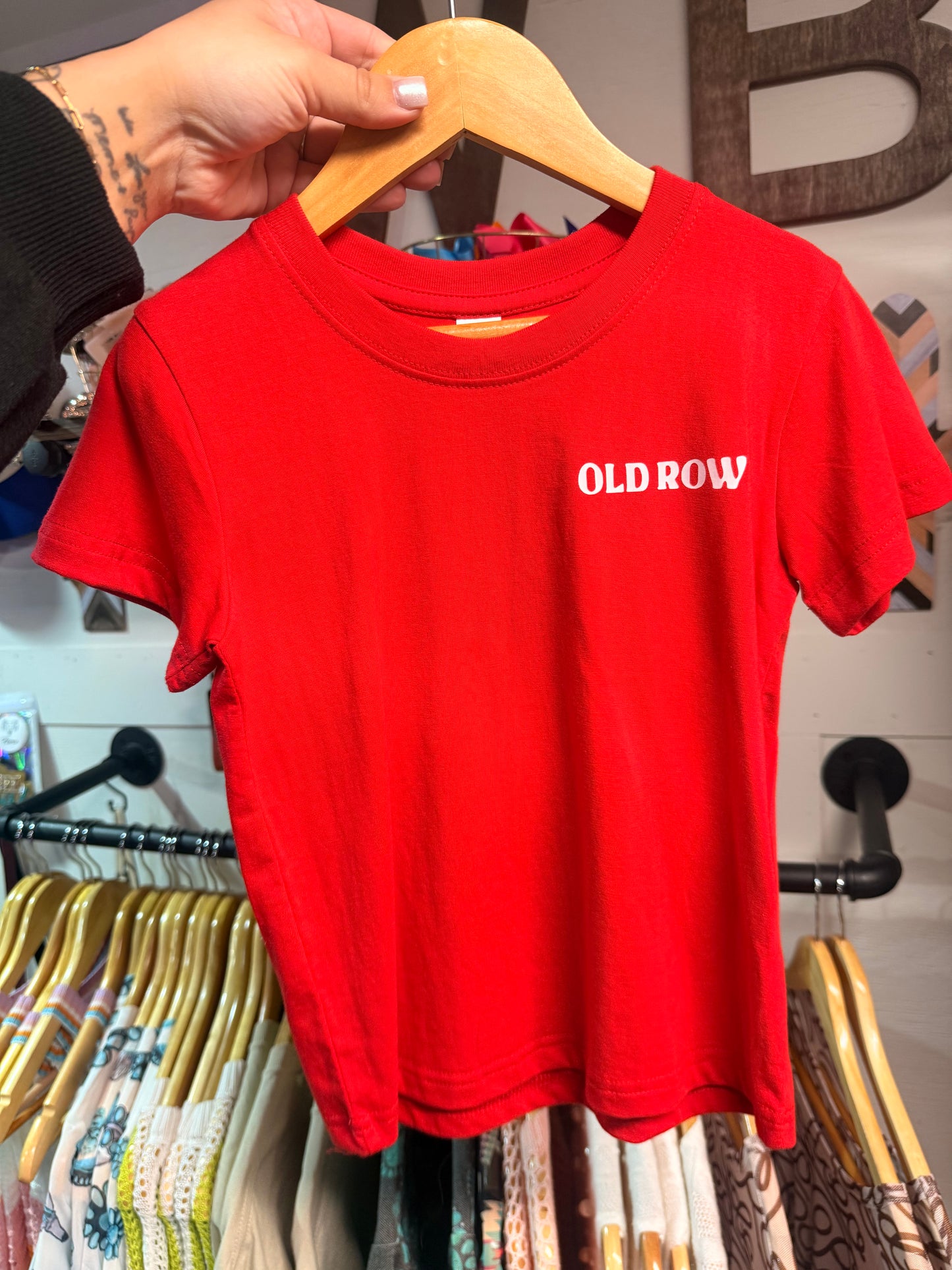 Red Old Row Youth Boys Tee