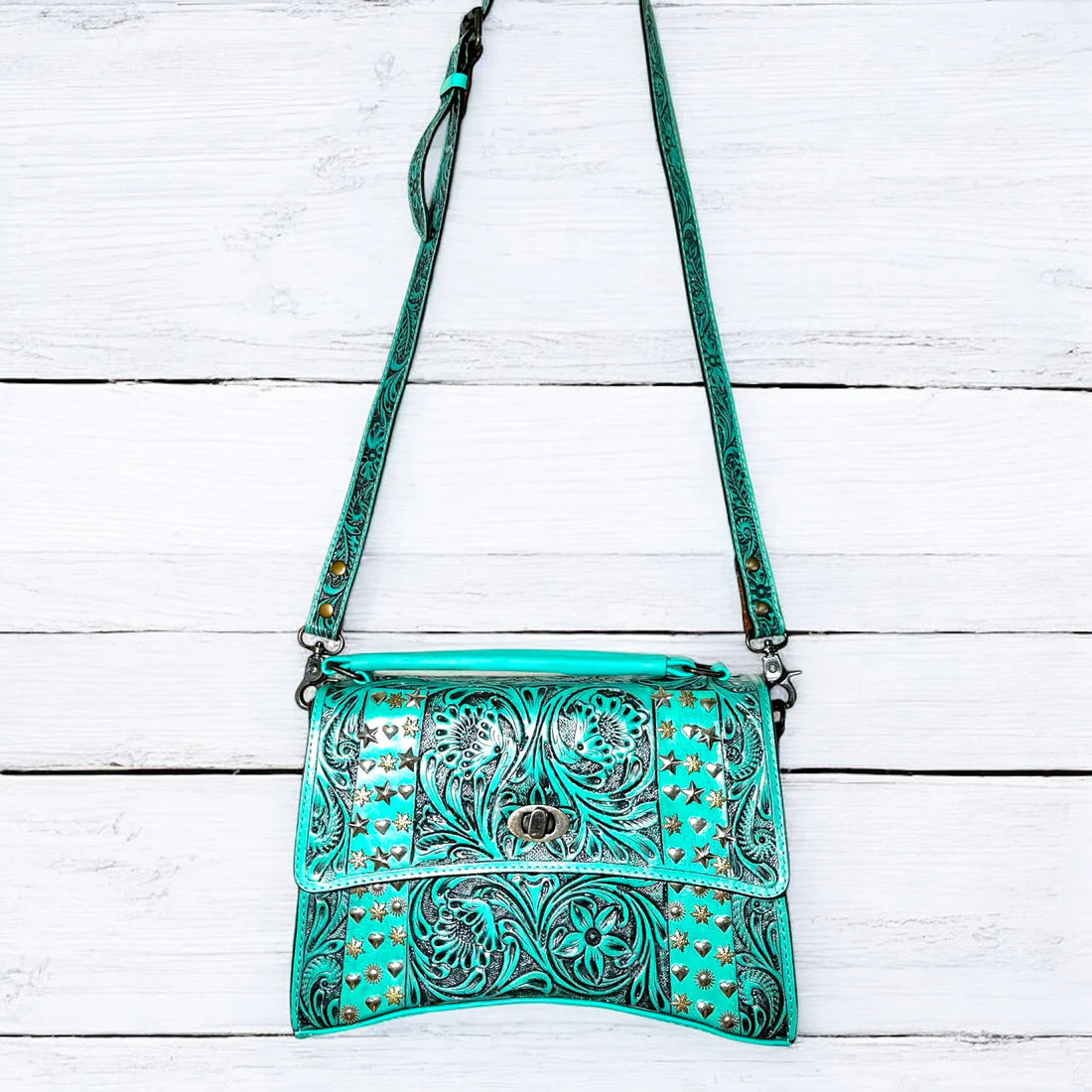 The Cowgirl Turquoise Crossbody Bag