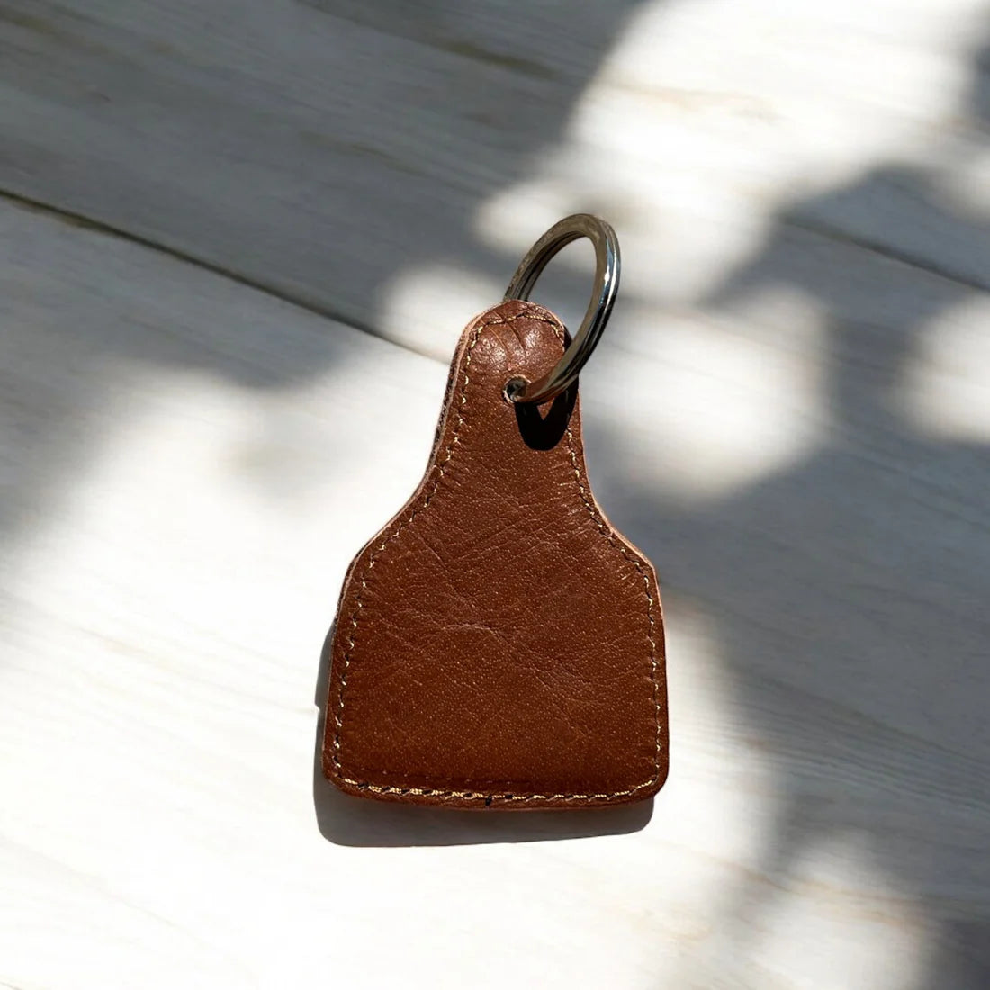 Classic Cowhide & Leather Keychain