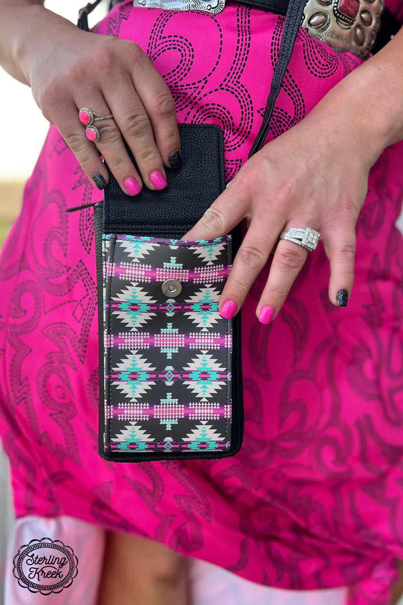 Forever Aztec Phone Wallet Bag