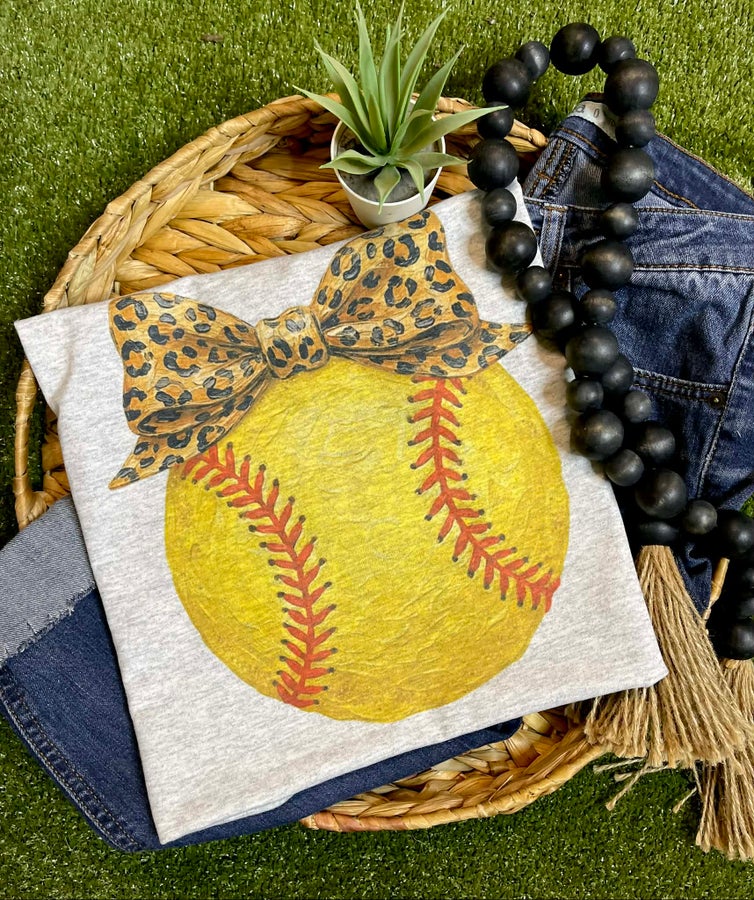 Softball Bow Tee