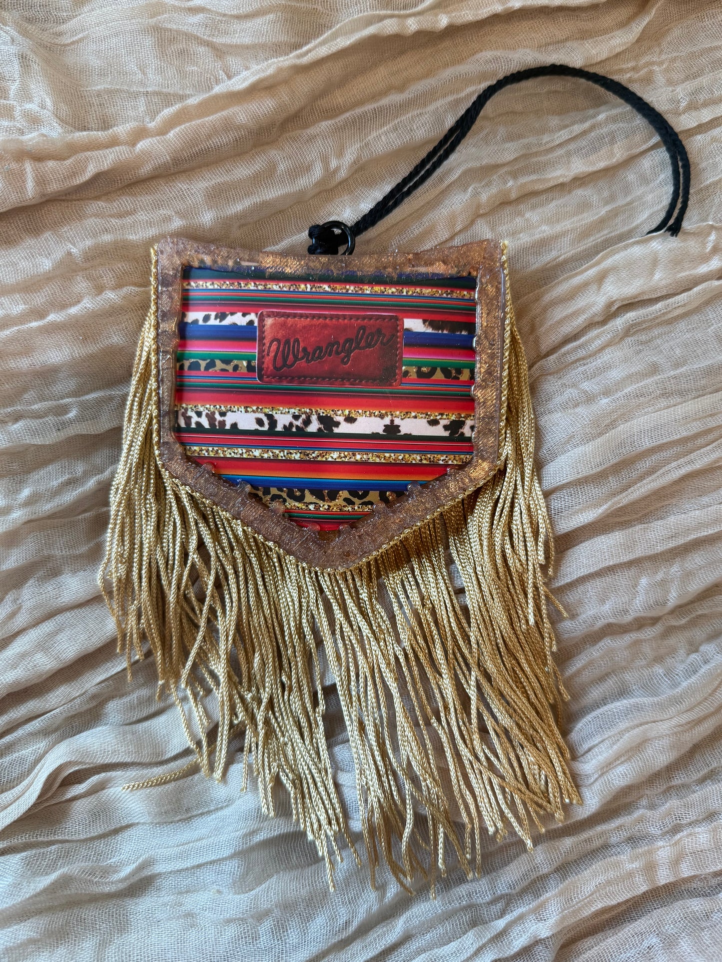 Wrangler Aztec with Fringe Car Freshie