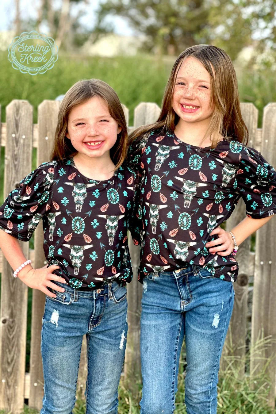 Western Tribal Top Kids