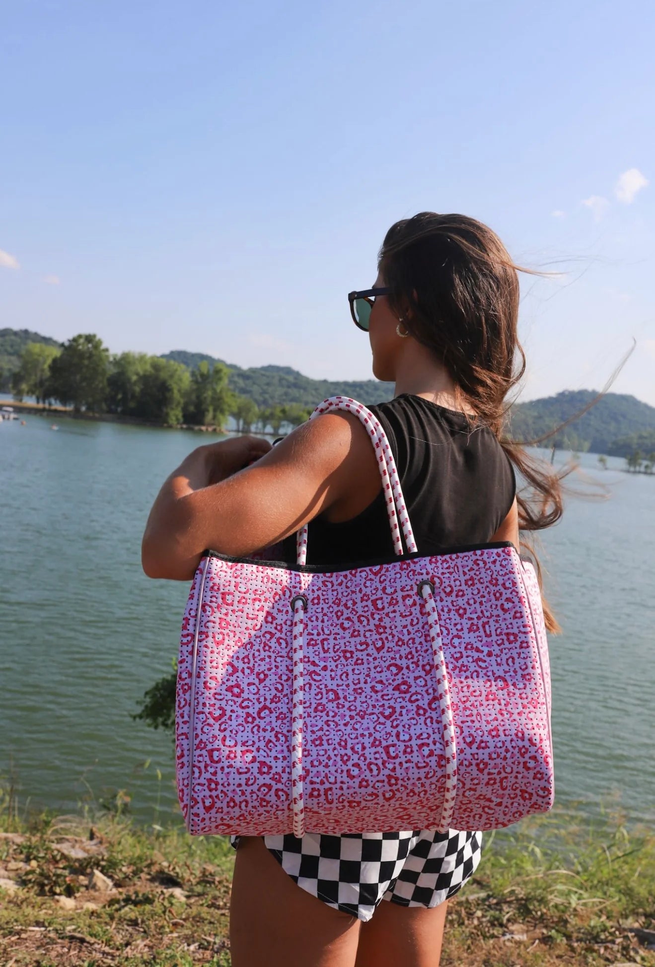 Pink Leopard Large Tote