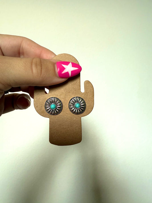Concho Turquoise Earrings
