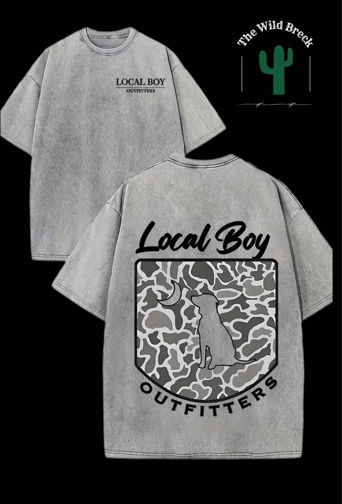 Local Boy Light Gray Mens Tee