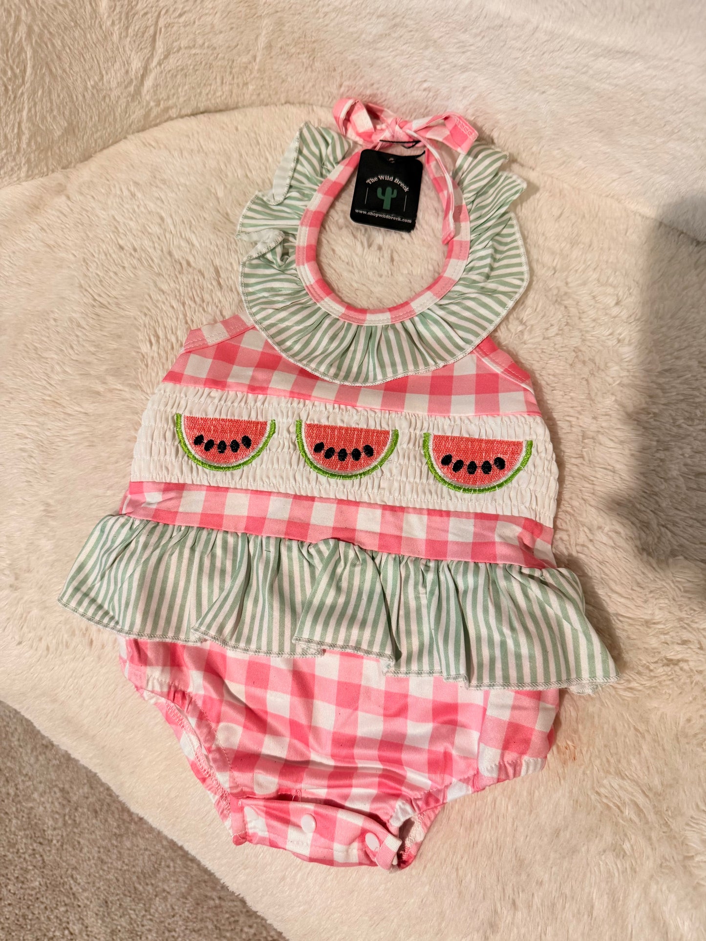 Watermelon Baby Girl Bubble