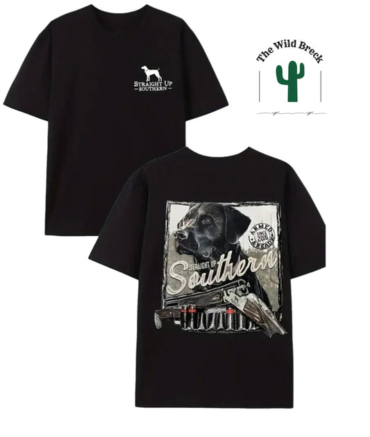 Black Straight Up Southern Mens Tee