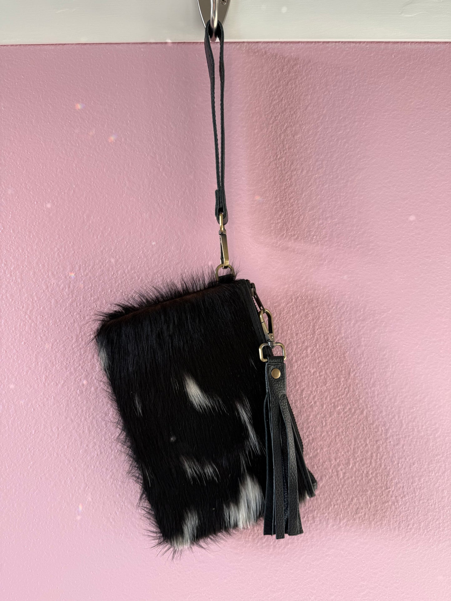 Cowhide Wristlet