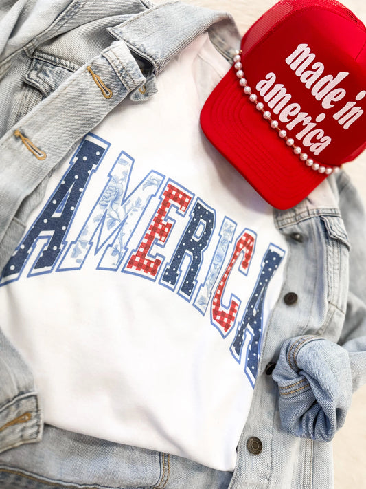 America with Prints Tee