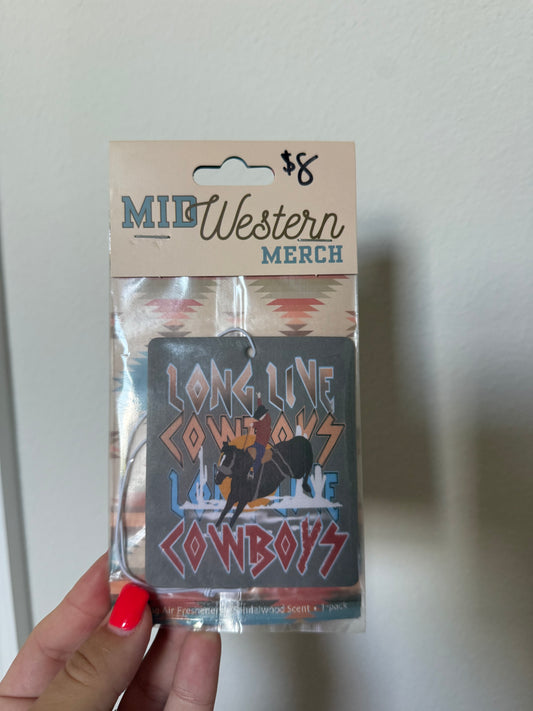 Long Live Cowboys Car Freshie