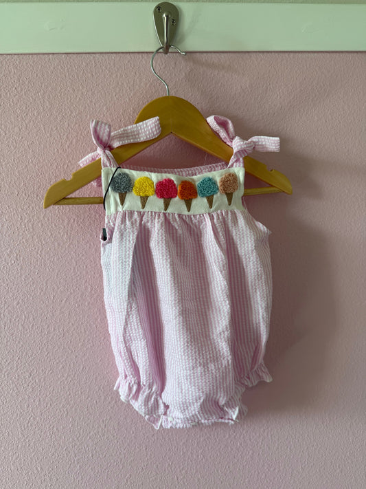 Icecream Baby Girl Smock