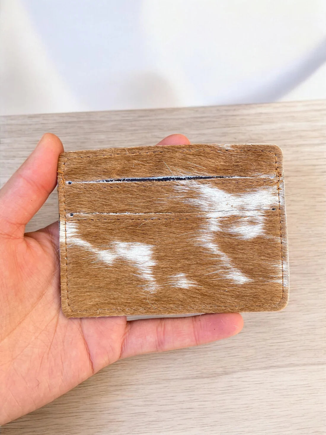 Tan Cowhide Small Wallet