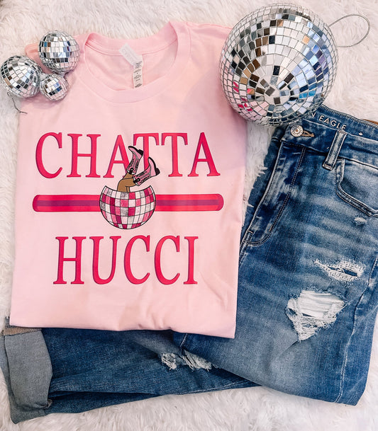 Pink Chatta Hucci Graphic Tee