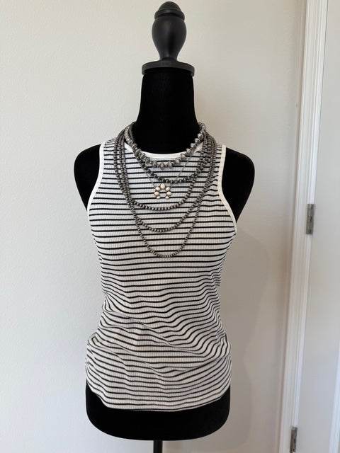 Stripped Black & White TankTop