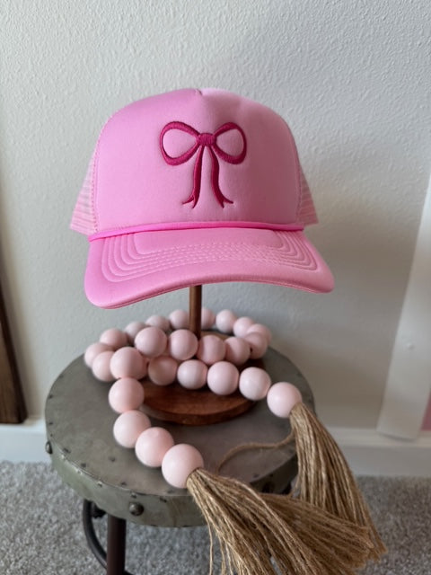 Bow Pink Hat