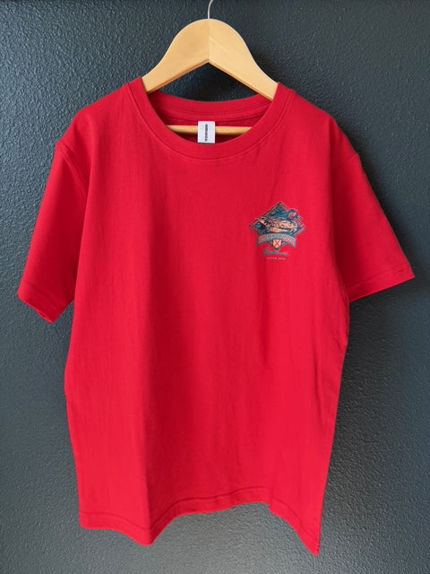 Youth Red Old Row with Duck Shirt