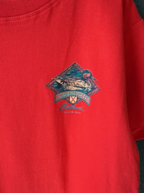 Youth Red Old Row with Duck Shirt