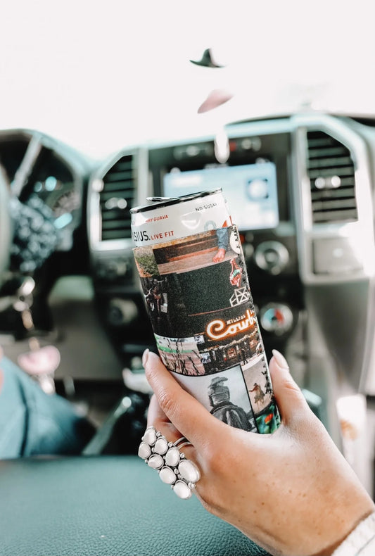 Cowboy Collage Skinny Koolie