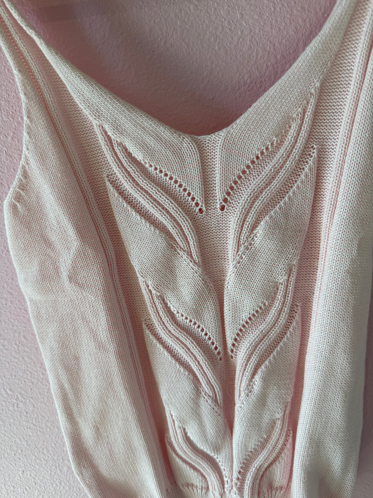 Pink Knit Tank Top