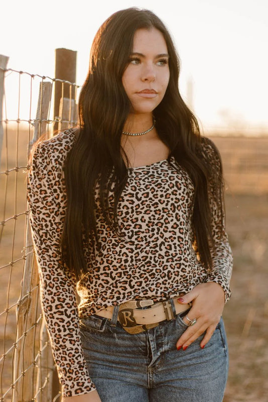 Bubble Leopard Babe Top