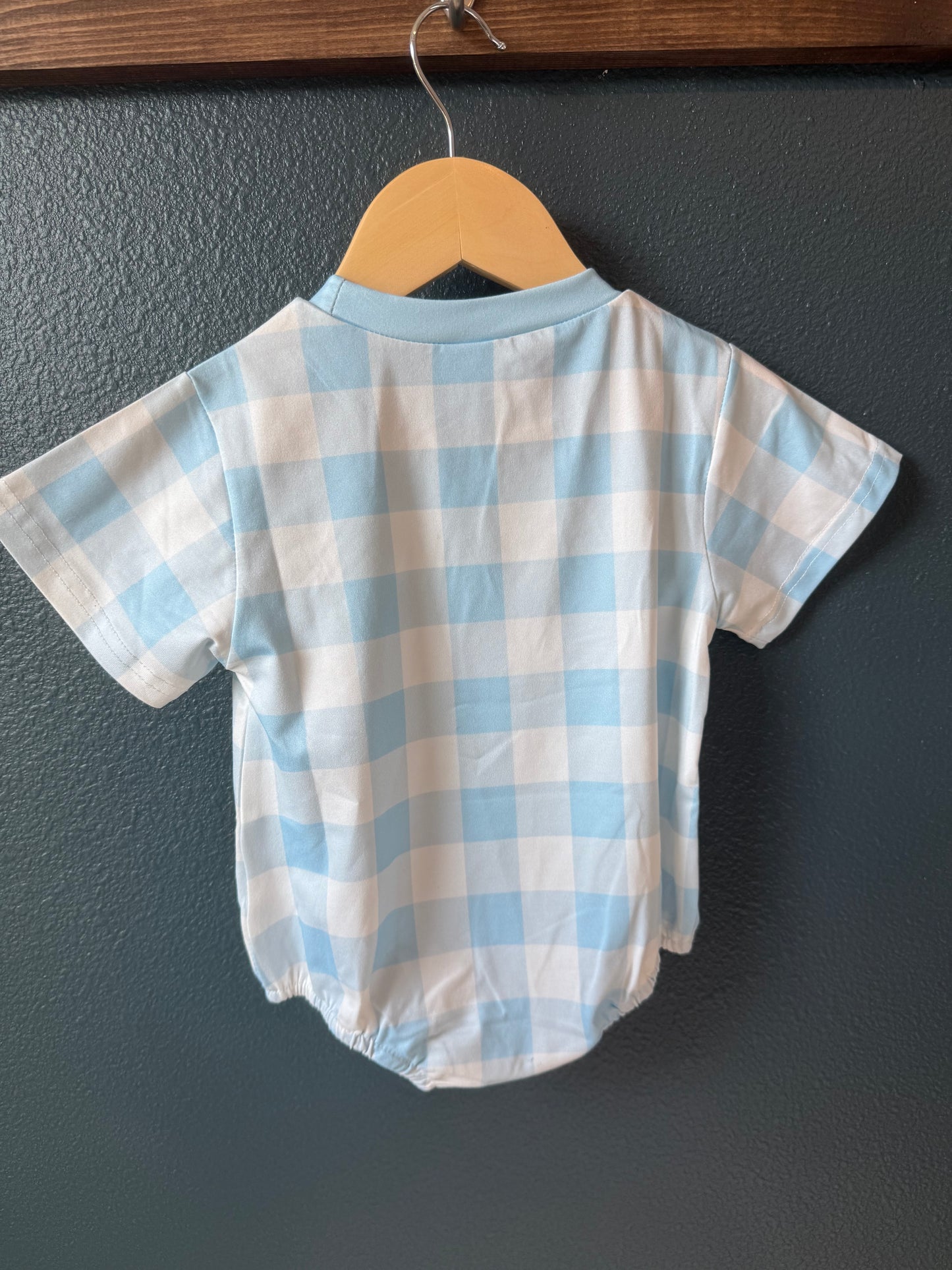 Gingham Blue Duck Jumper