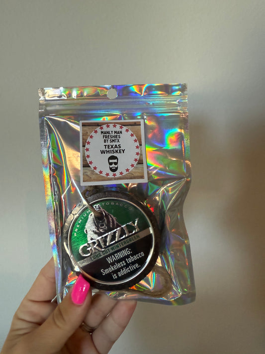 Grizzly Men Car Freshie- Texas Whiskey
