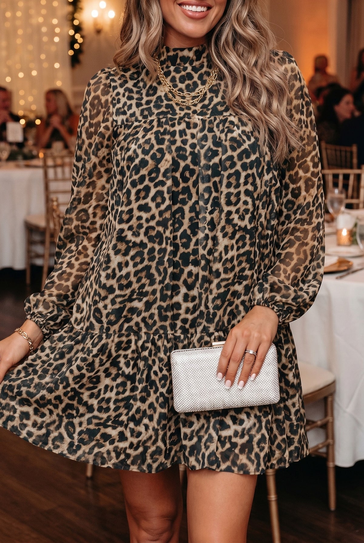 Leopard Long Sleeve Dress
