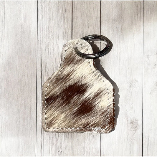 All Cowhide Keychain