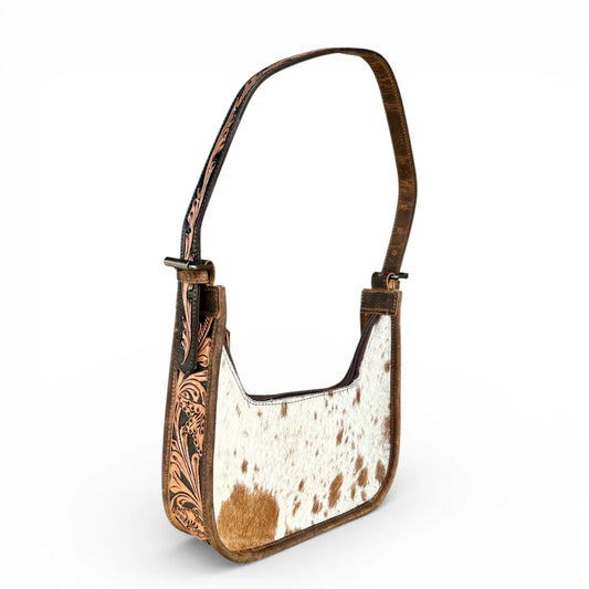 Blossom Tooled Leather Shoulder Purse