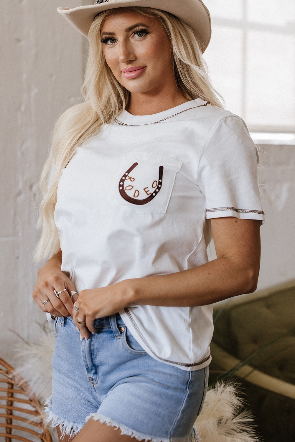 Rodeo Embroidered Top