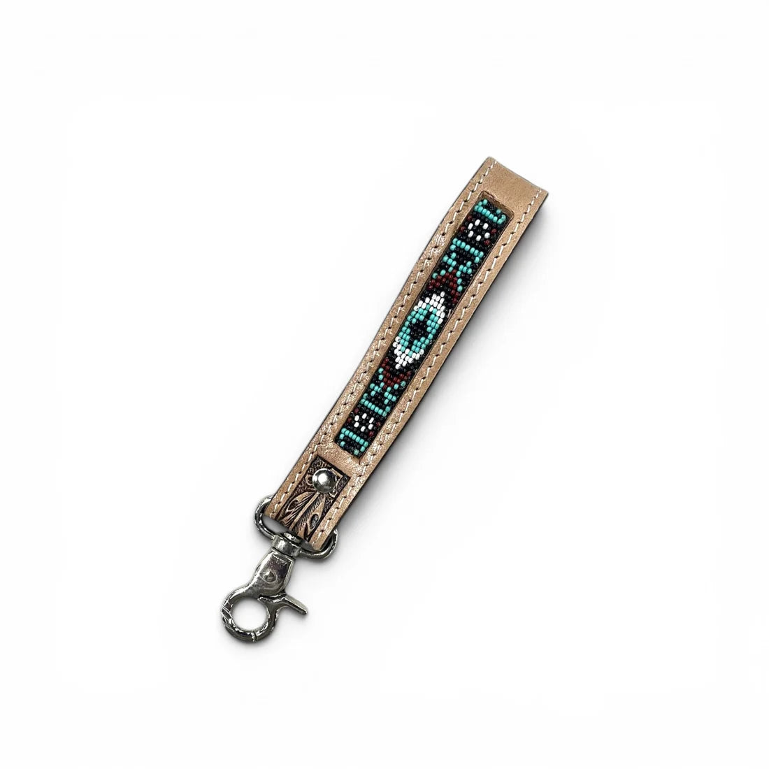 Aztec Leather Wristlet Strap