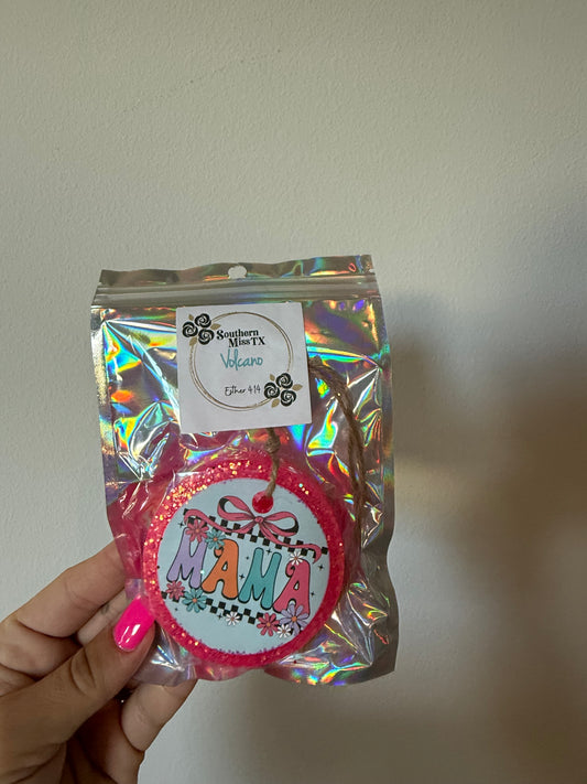 Hot Pink Mama Car Freshie- Volcano