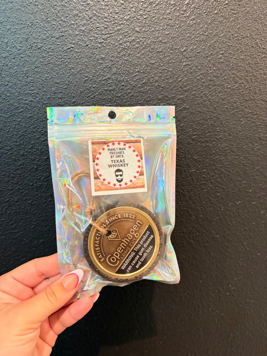Copenhagen Long Cut Car Freshie- Texas Whiskey Scent