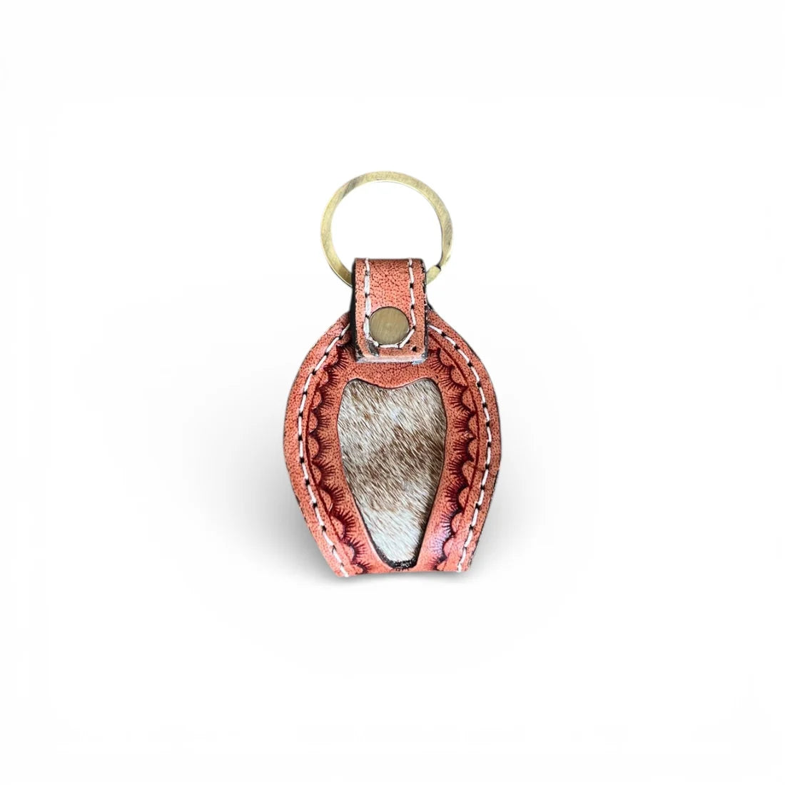 Tooled Leather Keychain