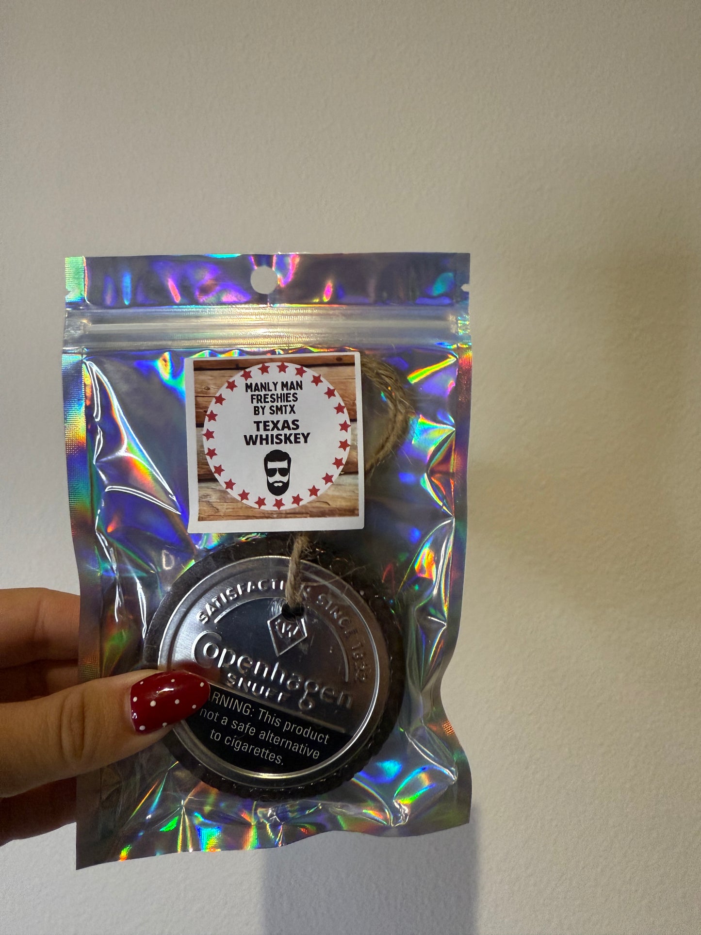 Black Copenhagen Snuff Car Freshie- Texas Whiskey Scent